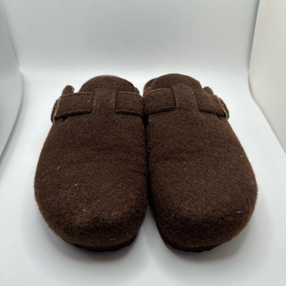 CUSHIONAIRE Womens Clog 8.5 BROWN WOOL - Picture 2 of 7